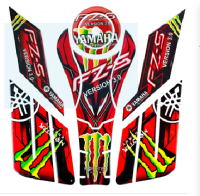 Yamaha%20FZ-S%20V3%20Fuel%20Tank%20Pad%20Sticker%20full%20set%20for%20Motorcycle.%20Moonster%20Red%20color%20-%20Image%202