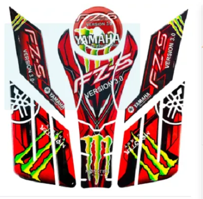 Yamaha%20FZ-S%20V3%20Fuel%20Tank%20Pad%20Sticker%20full%20set%20for%20Motorcycle.%20Moonster%20Red%20color%20-%20Image%202
