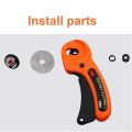 【3C VictoryEagle】45mm Rotary Cutter with 5PCS 45mm Blades Round Cloth Guiding Cutting Machine Quilting Fabric Kit. 