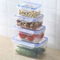 Easy Use With Lid Transparent Sealed Box Microwave-heated Stackable Refrigerator Storage Box Odorless Square Shape Food Freezer Box Home Decor.