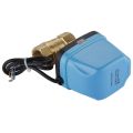 2X 2-Way Zone Valve Two-Way Valve Motor Ball Valve Electric Electric Valve Reversing Ball Valve 220V DN20 (G3 / 4 Inch). 