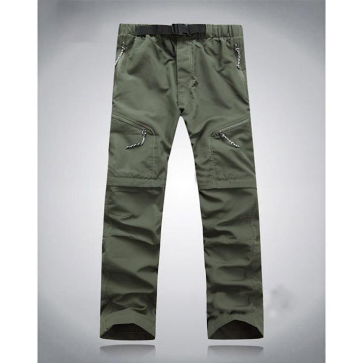 Men Cargo Pants Mens Spring Summer Waterproof Quick Dry Breathable Trousers Male Tactical Joggers Detachable Pants