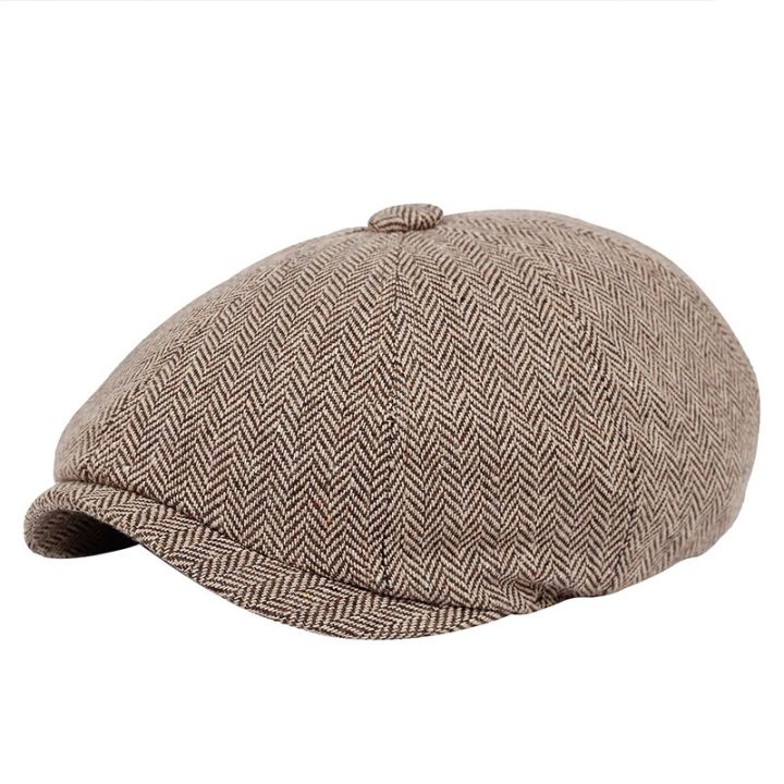 Men%20beret%20vintage%20Herringbone%20Gatsby%20Tweed%20hat%20Newsboy%20Beret%20Hat%20spring%20Flat%20Peaked%20Beret%20Hats%20-%20Image%205