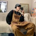 Feiladanton Suspender Pants Baby Boy and Girl Summer Thin American Retro Workwear Jumpsuit Loose Casual Pants.