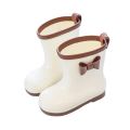 Kids Rain Boots Bowknot Princess Girl's Boot PVC Waterproof Non-slip Rubber Boots for Children Outdoor Toddler Water Shoes 장화. 