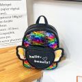 Kids Cute Shiny Colorful Sequin Mini Backpack Fashion Love Heart Wings School Bags Girls Kindergarten Lovely Children Backpacks. 