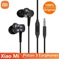 Xiaomi Earphone 3.5mm In-Ear Metal Wired Call Earphones Gaming Computer Headset With Mic Headphones for Xiaomi Samsung Phones.