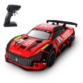 2.4GHz 1/20 Remote Control Drift Car Remote Control Race Car with Colorful LED Light-red-2. 