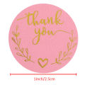 Thank You Stickers Gold Foil Seal Labels 500pcs 1 inch Pink Favors Stickers. 