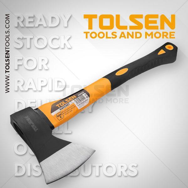 Tolsen%20Carbon%20Steel%20600g%20Hatchet%20Fiberglass%20Body%20Rubberized%20Handle%20-%20Image%204