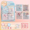 Sanrio Cartoon Mini Notepad Kawaii My Melody Kuromi Cinnamoroll Notebook Portable Pocket Hand Book Stationery Students Supplies.