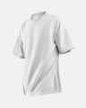Foxy Lifestyle Mens Premium Blank Oversized T-shirt – White. 