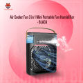 Air Cooler Fan 3 in 1 Mini Portable Fan Humidifier with 7 Colors LED Light Air Cooler 600ml Water Tank Air Cooling FanThis is NOT a rechargeable fan. 