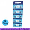 CKJ 377A LR626 1.55V Silver Oxide Button Cell Watch Battery 10Pcs.