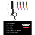 CestoMen old fashioned manual ring shaving knife holder for men's grooming shaving eyebrow trimming stainless steel shaver.