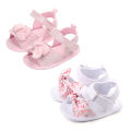 Cute Bows Baby Shoes Summer Flower Kids Newborn Baby Girl Sandals Non Slip Soft Sole Infant Toddler Crib Flat Shoes. 
