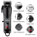 Hiena HYN-212 Electric Hair Clipper UBS Rechargeable Cordless Beard Trimmer Men Powerful Electric Hair Clipper Trimming Tool.