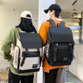 New Canvas School Bag Wholesale Fashion Cool Backpack Large Capacity Travel Commuter Backpack for Male and Female College Students. 