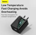 Baseus Super Si quick charger IC 30W CN Black Adapter. 