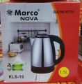 Marco Nova Electric Kettle Black and Silver -1.5L - Electric Kettle - Electric Kettle. 