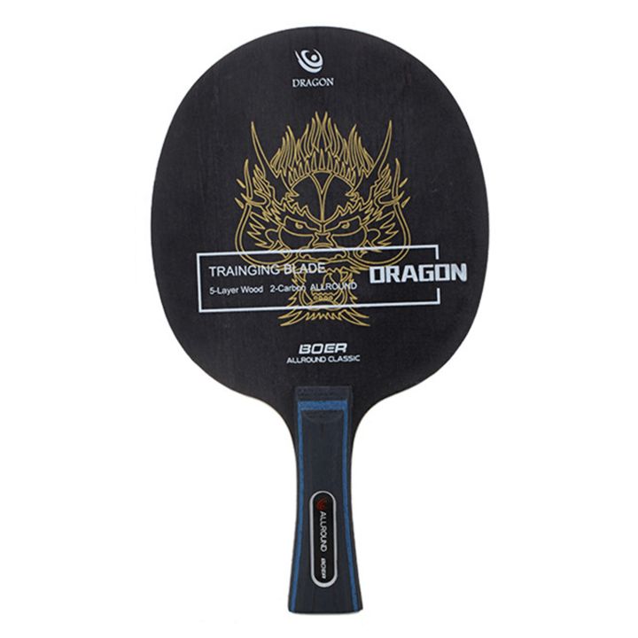 JDXHLAU 3X Ping Pong Racket 7 Ply Table Tennis Blade Arylate Carbon Fiber Table Tennis Accessories Long Handle