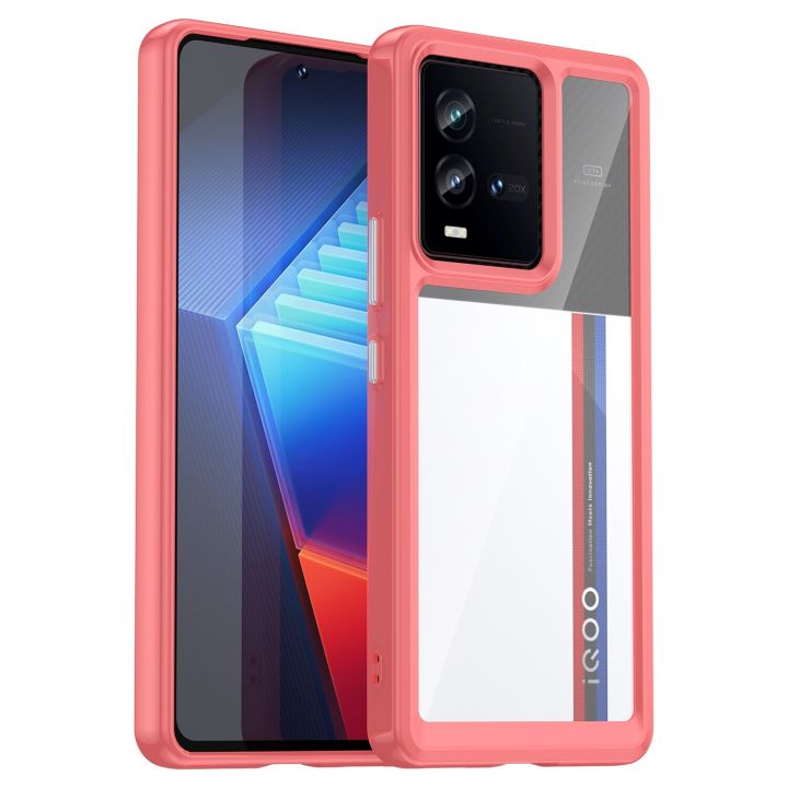 xprmy%20for%20Vivo%20iQOO%2010%20/%20Vivo%20iQOO%209T%20Case%20Shockproof%20Candy%20Silicone%20Soft%20TPU%20Back%20PC%20Protective%20Phone%20Cover%20-%20Image%202