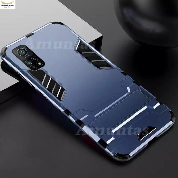 For Xiaomi Mi 10T Pro 5G - iRonman Armor Kickstand Back Phone Case Cover Casing