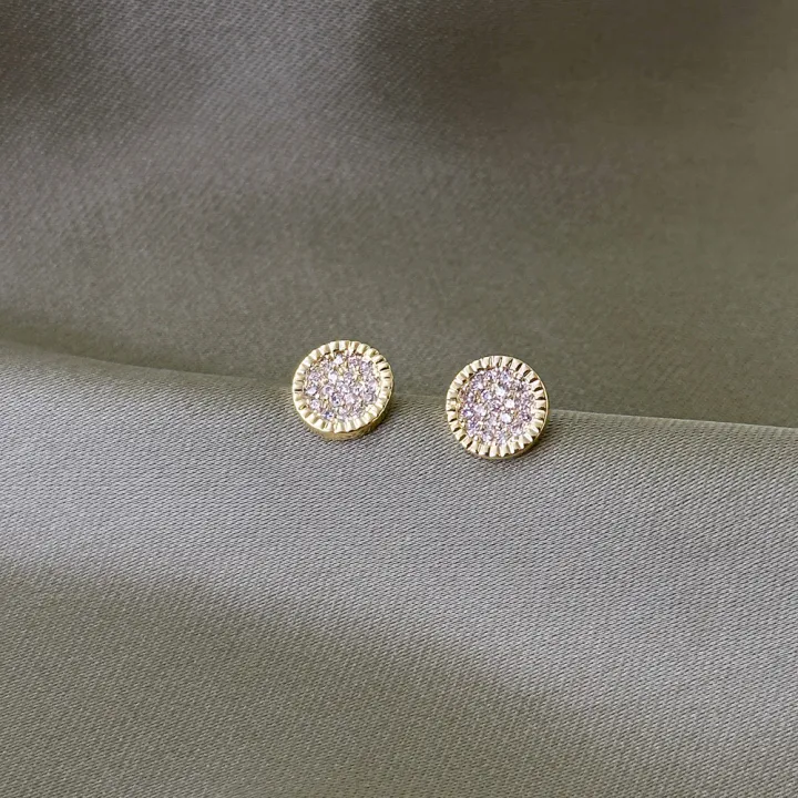 Round%20cake%20Haoshi%20gold%20summer%20new%20niche%20design%20fashion%20generous%20simple%20women's%20stud%20earrings%20earrings%20jewelry%20-%20Image%203