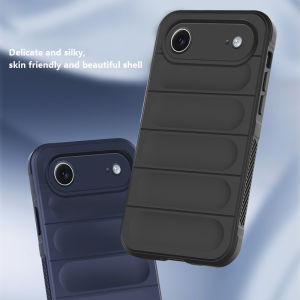 Bilashmart 【Illusionary Shield】Olige Case For iPhone 17 Air New liquid silicone case lens full wrapped skin feel solid color thickened non-slip anti-fall shock absorption Phone Case Back Cover
