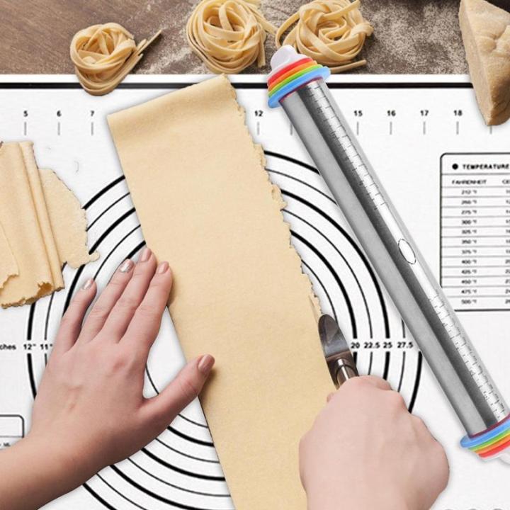 Rolling%20Pins%20For%20Baking%20With%20Mat%20Adjustable%20Pie%20Rolling%20Pin%20With%20Multi%20Color%20Thickness%20Rings%20Nonstick%20Silicone%20Pastry%20Mat%20Bench%20-%20Image%206