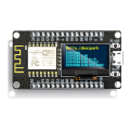 NodeMCU ESP8266 Development Board with 0.96Inch OLED Display CH340 ESP-12E WiFi Module Micro-USB for Micropython. 