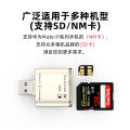 New NM Card Reader Multifunctional USB Computer SD Dual Card Metal 2-in-1 Card Reader Factory Wholesale. 