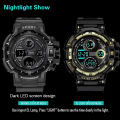 Digital Watch for Men Outdoor Men's Sports Watches Clock Waterproof Luminous Chronograph Student Electronic Wristwatch. 