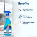 Mr. Brasso Glass & Household Cleaner Spray 500ml with Ultra Shine Formula for TV, Electronics, Fridge, Laminated Furniture, Mirror, Car Windshield - glass cleaner. 