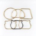 1Pc Round D-shaped Wooden Bag Handle Metal Ring Handbag Handles Replacement DIY Purse Luggage Handcrafted Accessories bag making. 