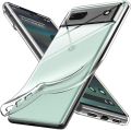 Google Pixel 7A Flexible Clear Transparent Soft TPU Back Case Cover.