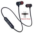 Metal Sports Bluetooth Headphone Sweat Proof Earphone Magnetic Earpiece Stereo Wireless Headset for Mobile Phone -2023. 