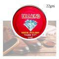 22gm Small Diamond Shoe & Boot Polish - Dark Tan. 