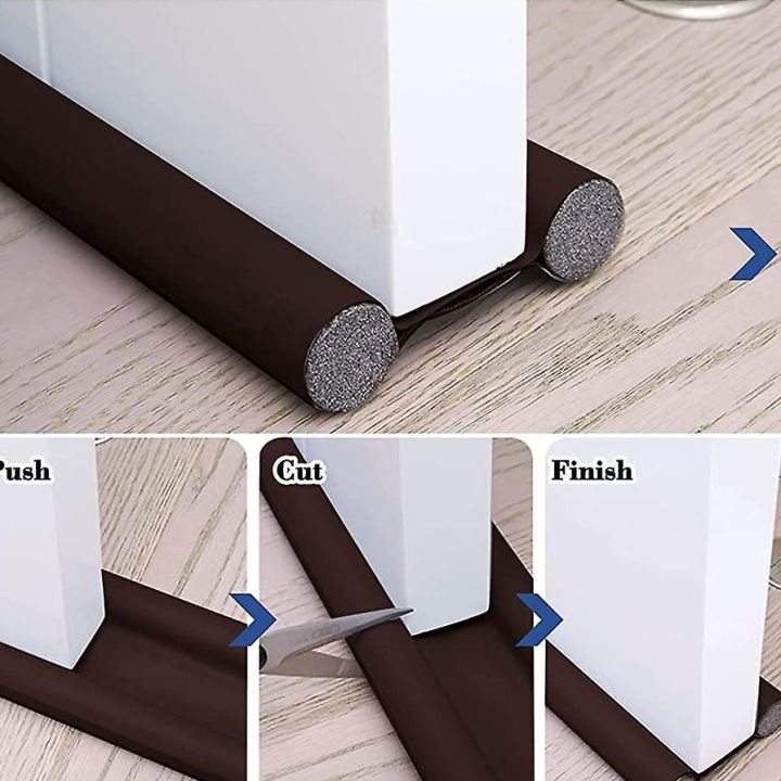 Waterproof Seal Strip Draught Excluder Stopper Door Bottom Guard Double ...