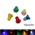 10pcs T3 T4.2 T4.7 Auto Interior Decor Car Indicator Lights Wedge Light Warning Light LED Bulbs Car LED Lights Dashboard Indicator Lights Central Control Lamp Instrument Panel Lights. 