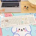 Antiskid Waterproof Desk Mat Cute Mouse Pad 30*59cm Candy Color Desktop Keyboard Pad Mat Kawaii Cartoon Soft Rubber Mouse Pad. 