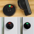 Bathroom Nylon Plastic Partition Door Lock Handle Black Indicator Lock. 