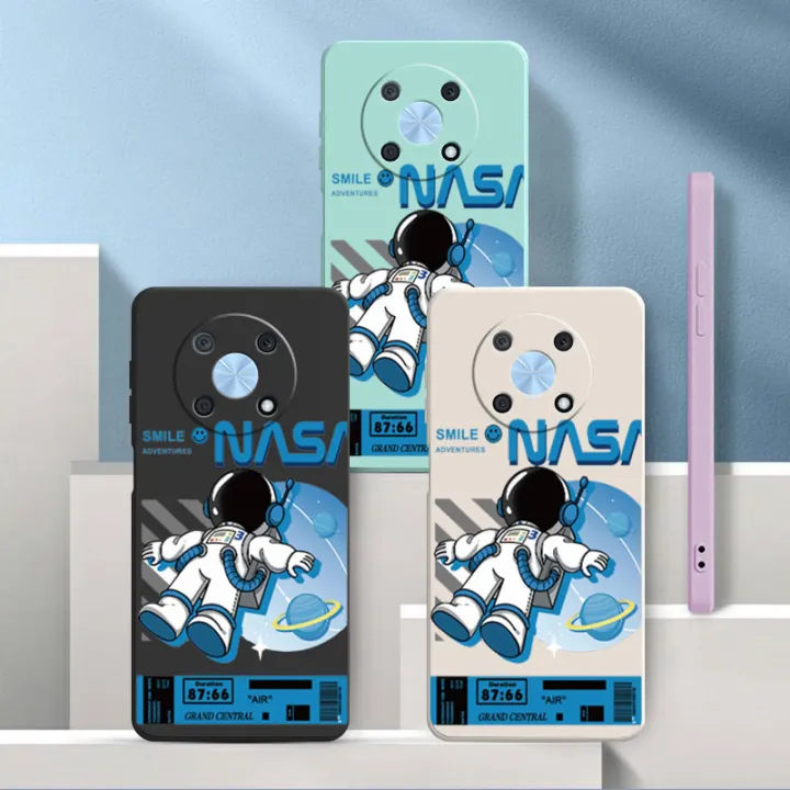 HUAWEI%20Nova%208i%207i%207%20SE%203i%203e%204e%204%20Huawei%20Nova%20Y90%20Y70%20Y71%20Y61%20Y70%20Plus%20Smile%20Astronaut%20Square%20Phone%20Case%20Liquid%20Silicon%20Soft%20Casing%20nasa%20Cover%20-%20Image%207