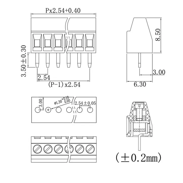 5/10Pcs%20Mini%20Pitch%202.54mm%20Screw%20Terminal%20Block%20Connector%20For%2026-18AWG%20Wire%20Cable%202/3/4/5/6%20Pin%20P.C.B%20Screws%20Terminals%20150V%206A%20-%20Image%206