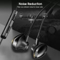 Wiresto In-Ear Headphones Earphone Wired Earbuds Sport In Ear Headphone Stereo Headset Alloy Half In Ear Subwoofer Wired Headset 3.5mm Jack Wired Cable Music Headphone HIFI Sound Quality Headphone. 