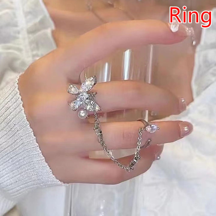 Shiny%20Crystal%20Butterfly%20Necklace%20Exquisite%20Multi-layer%20Pearl%20Clavicle%20Chain%20Encounter%20-%20Image%204