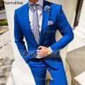 Thorndike 2022 Stylish Men's Business Suit Two Button Bridegroom Formal Party Men Suits Set 2 Piece(Jacket+Pant).