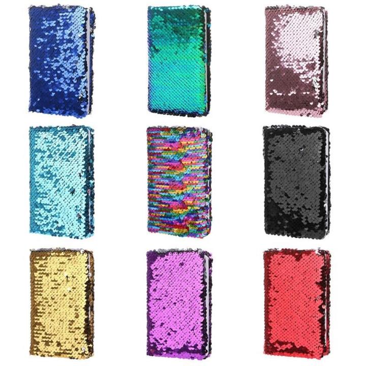 Creative Sequins Notebook Notepad Glitter Diary Memos Stationery Office Supplies Stationery 78 Sheets Newest L29k
