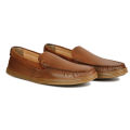 Maverick Brown Leather Boat MOC for Men. 