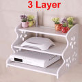 Metal Wifi Router Stand Shelf Double Layer Wall Mounted Shelf Home decorator. 